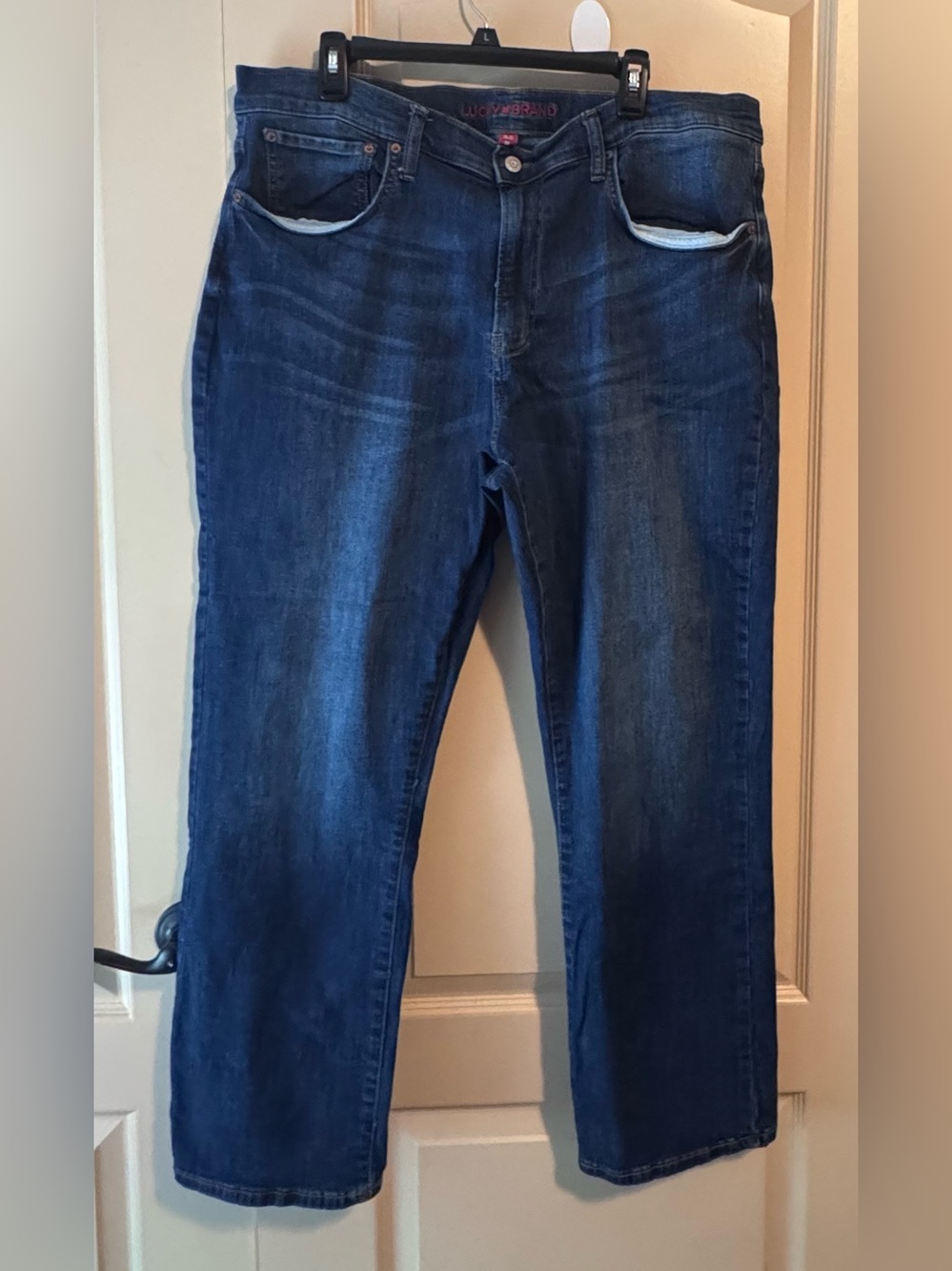 Lucky Brand Men's Deep Blue Straight Jeans 38x30